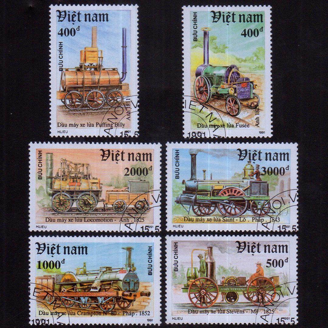 Collectible Vintage Postage Stamps - Vietnam Posta Pulları Posta Tarihi Damgalı