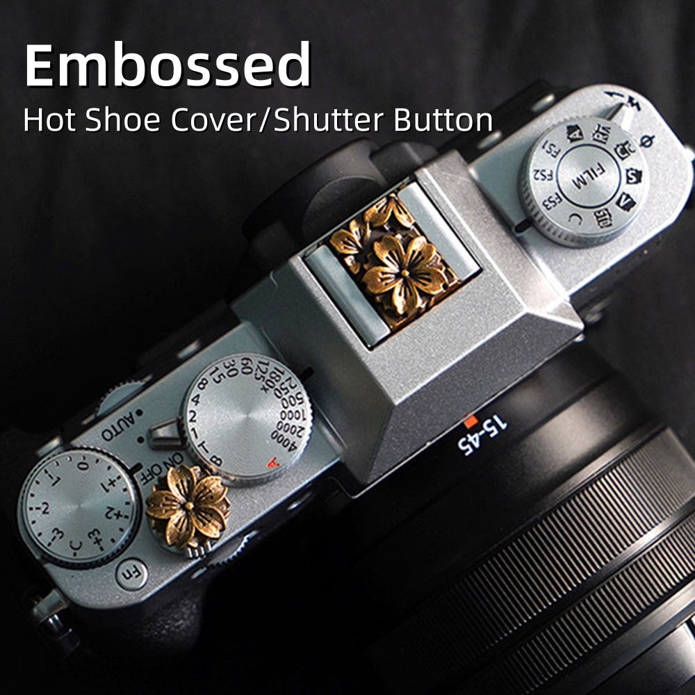 Lens Cap Vintage - Metal Kamera Hot Shoe Kapağı Yumuşak