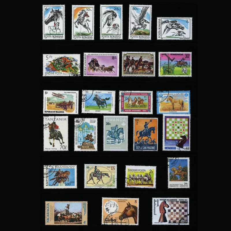 Posta Pulları 50 Farklı Atlar  - Collectible Vintage Postage Stamps incelemesi ve fiyatı