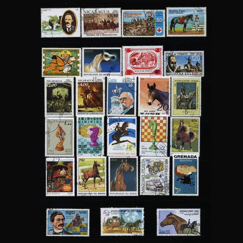 Posta Pulları 50 Farklı Atlar  - Collectible Vintage Postage Stamps incelemesi ve fiyatı