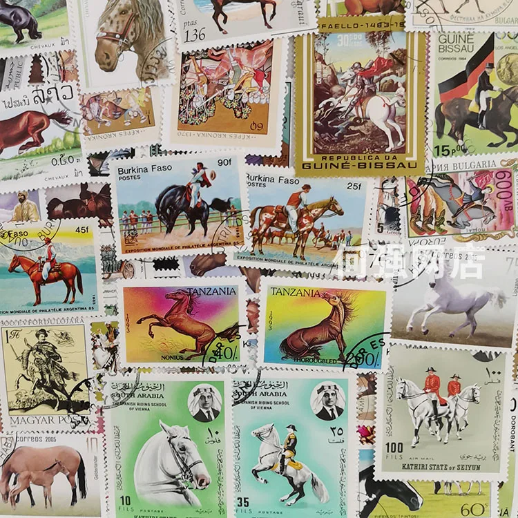 100 Farklı At Pulları Tekrarla - Collectible Vintage Postage Stamps incelemesi ve fiyatı