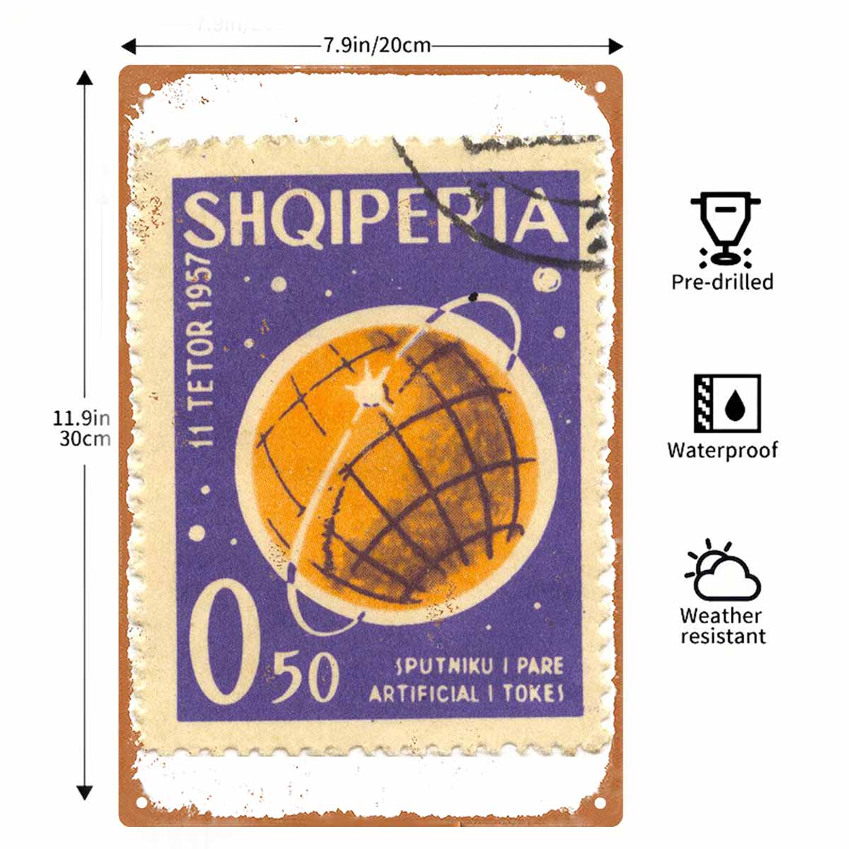 2D DÜZ 1 adet Vintage Arnavutl - Collectible Vintage Postage Stamps incelemesi ve fiyatı