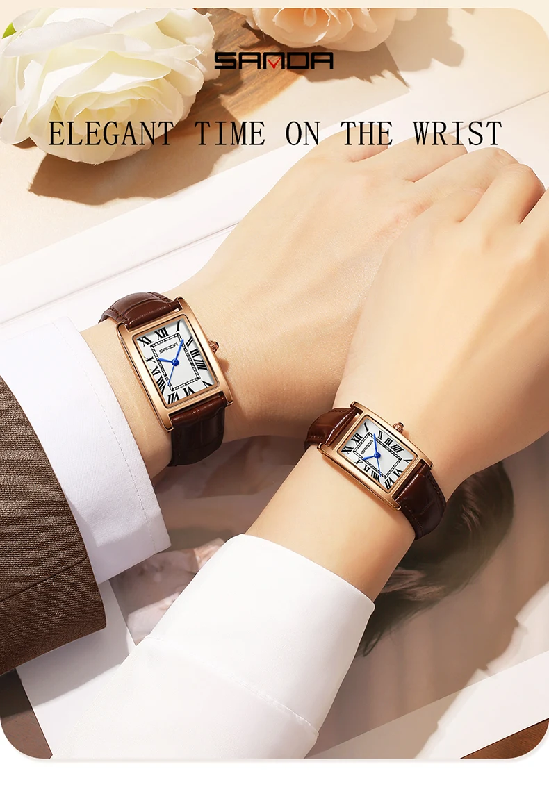 SANDA Yeni Eğlence Deri Kayış  - Vintage Collectible Watches incelemesi ve fiyatı